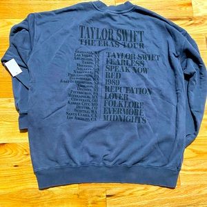 Taylor Swift Eras Tour crew neck Medium sweatshirt.
